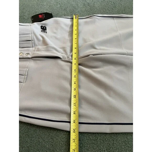 New Balance Grey Adversary 2 Blue Piped Baseball Pants Mens Medium NWT BMP216